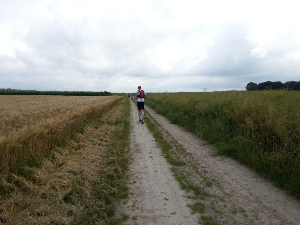 En course pendant ce trail
